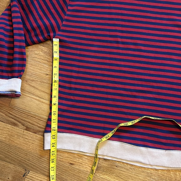 Free People EUC worn once! Classic Striped Oversized Crewneck Sweatshirt Size - Picture 3 of 9